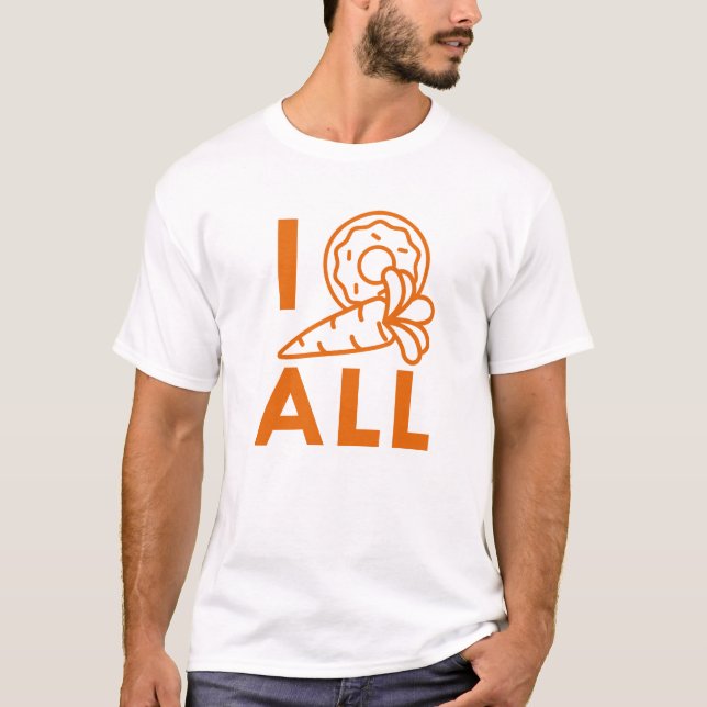 I Doughnut Carrot All T-Shirt (Front)