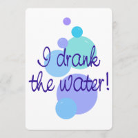 I Drank the Water Pregnancy Announcement