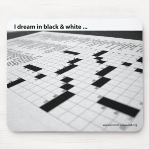 I dream in black and white ... mouse mat