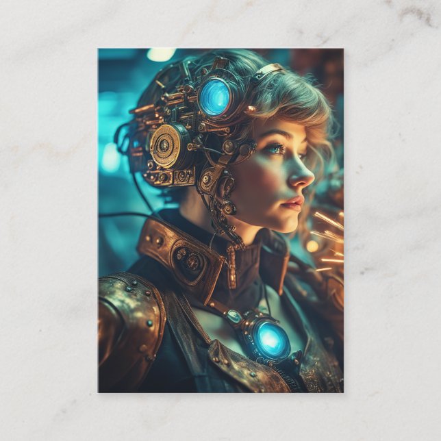 I dream of a superhero who is strong and powerful, business card (Front)