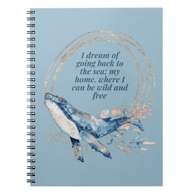 I Dream of Going Back to the Sea Notebook (Front)