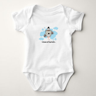 I dream of leg locks baby bodysuit