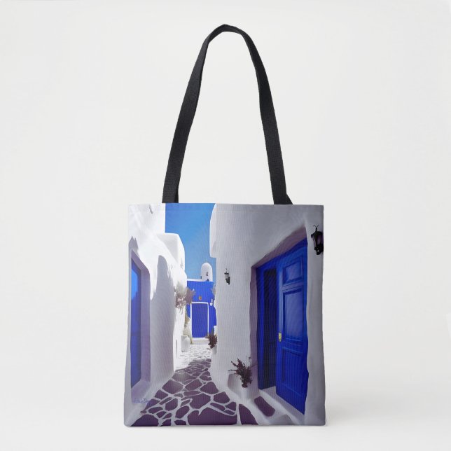 I Dream Of Mykonos Tote Bag (Front)