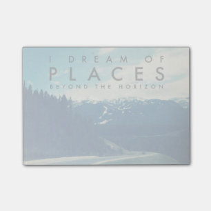 I Dream Of Places Beyond The Horizon Post-it Notes