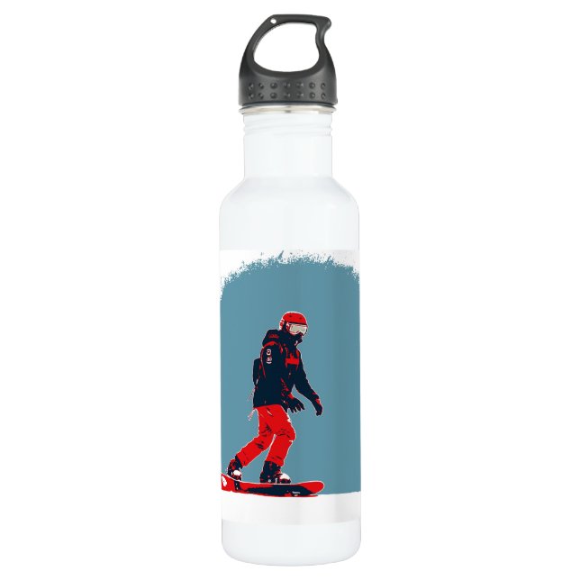 I Dream of Snowboarding - Snowboarder 710 Ml Water Bottle (Front)