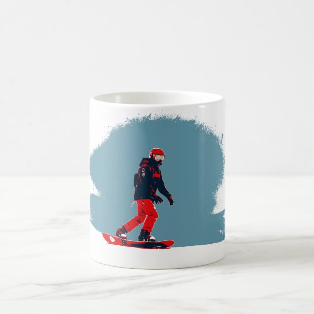 I Dream of Snowboarding - Snowboarder Coffee Mug (Center)
