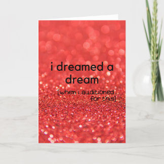 I Dreamed a Dream Card