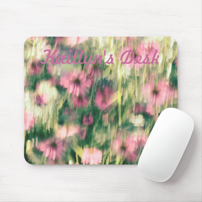 I Dreamed of Pink Coneflowers Mouse Mat (With Mouse)