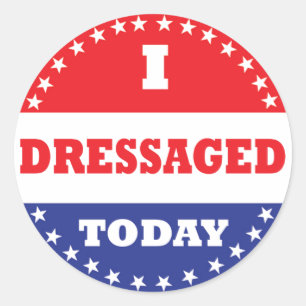 I Dressaged Today Classic Round Sticker