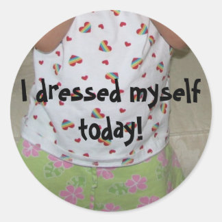 I Dressed Myself Sticker