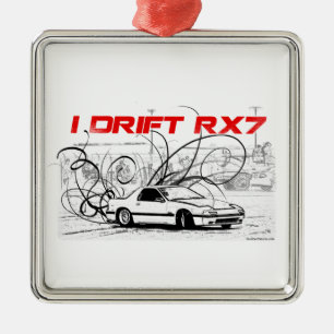 I Drift RX7 Metal Tree Decoration