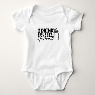 I drink milk untill i pass out baby bodysuit