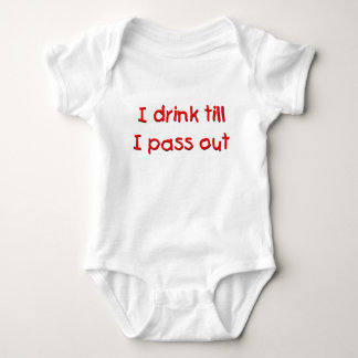I drink till I pass out baby one-piece bodysuit