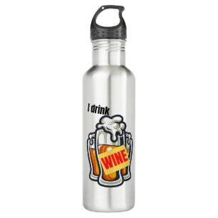 I drink wine.w 710 ml water bottle