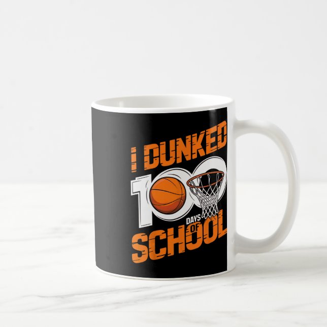 I Dunked 100 Days Of School Sketll 100th Day 1  Coffee Mug (Right)