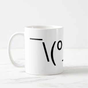 I Dunno LOL ¯\(º_o)/¯ Emoticon Japanese Kaomoji Coffee Mug