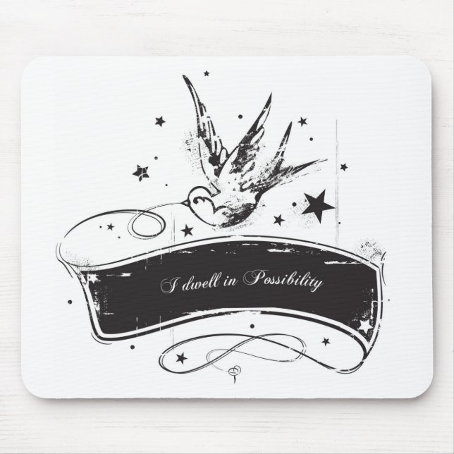 "I Dwell in Possibility" Mouse Mat (Front)