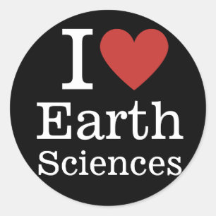 I ❤️ Earth Sciences for Students/Faculty CUSTOM Classic Round Sticker