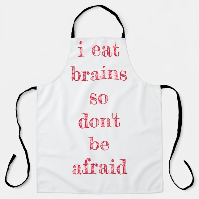 i eat brains apron (Front)