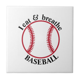 I Eat & Breathe Baseball Tile
