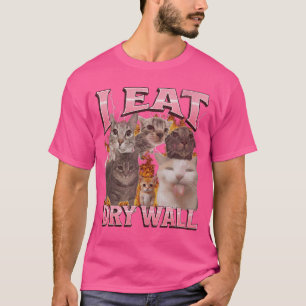 I Eat Cement Funny Cat Meme Bootleg girl T-Shirt