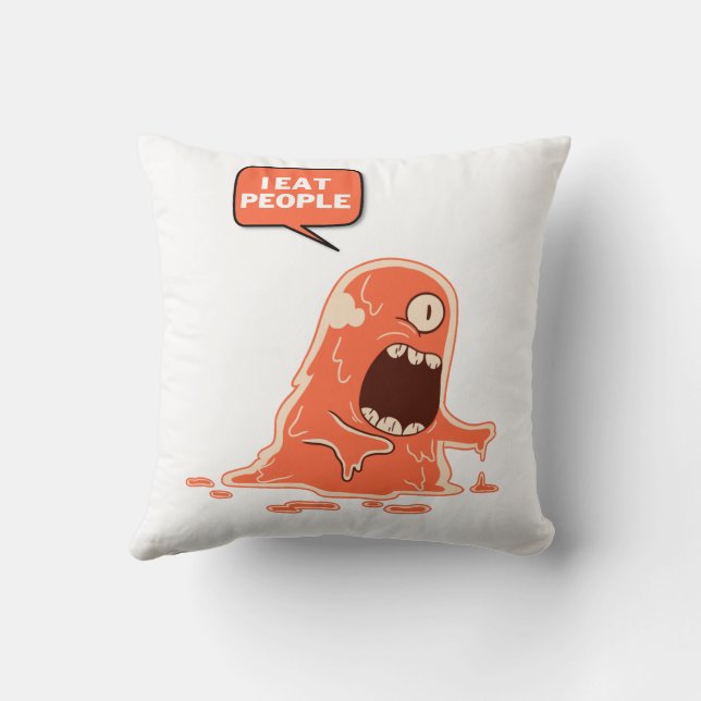 i eat people cushion (Back)