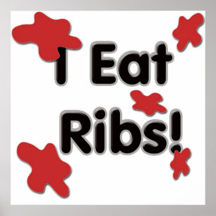 I Eat Ribs Poster
