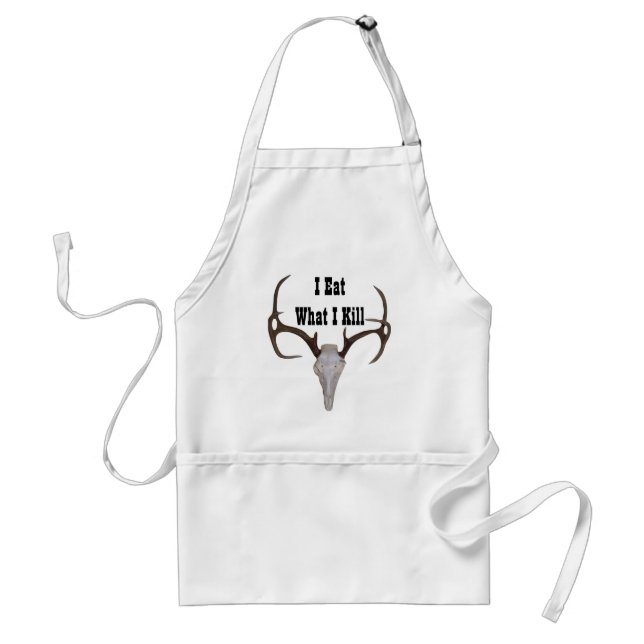 I Eat What I Kill Deer Hunter Grill Master Apron (Front)