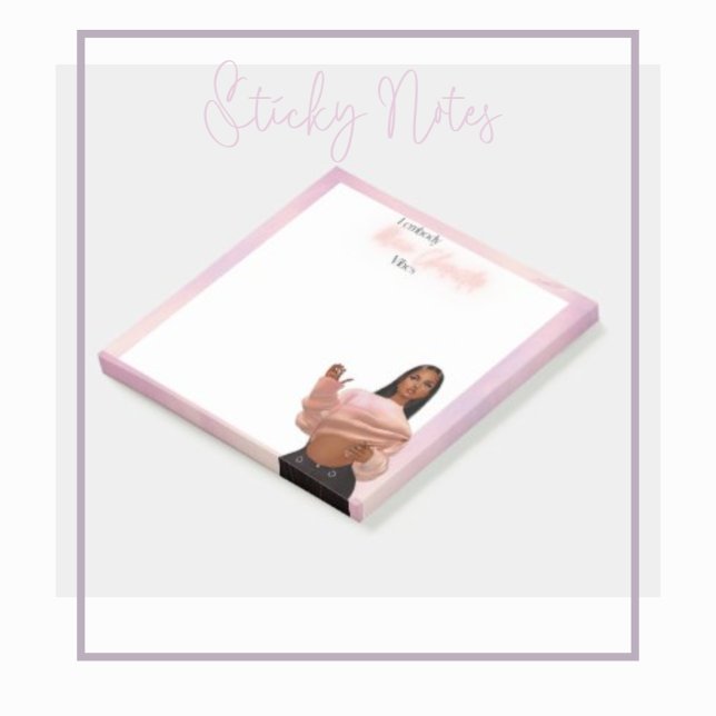 "I Embody Main Character Vibes - Customised 3"x3" Post-it Notes (Creator Uploaded)