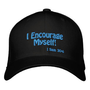I encourage myself Bible Quote Customisable Embroidered Hat