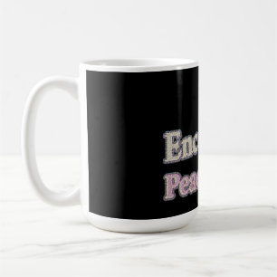 "I Encourage Peace Talk!" Cute Design. Buy Now Coffee Mug