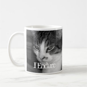"I Endure" Crabby Cat Mug