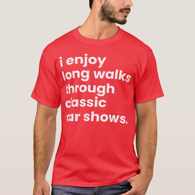 I Enjoy Long Romc Walkshroughhe Car Show boy T-Shirt (Front)