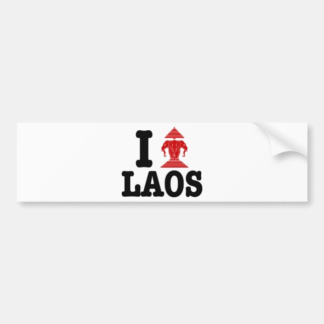 I Erawan (Love) Laos Bumper Sticker (Front)