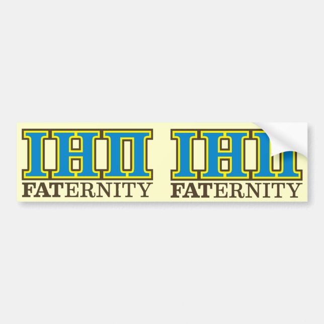 I Eta Pi- Double Bumper Sticker (Front)