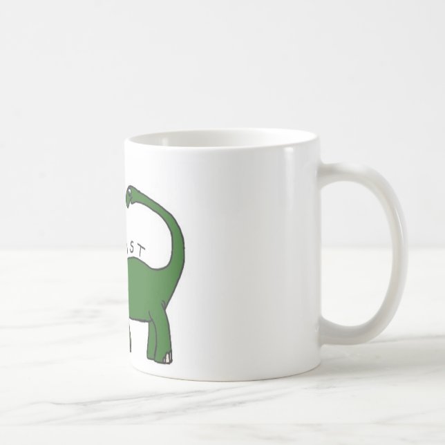 I Exist Brontosaurus Dinosaur Mug (Right)