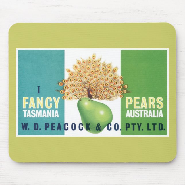 I Fancy Pears Mouse Mat (Front)