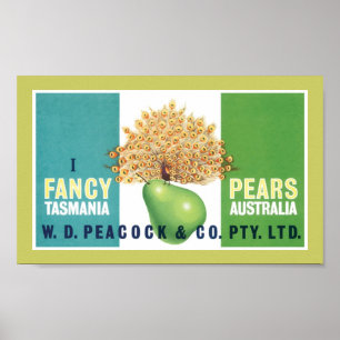 I Fancy Pears Poster