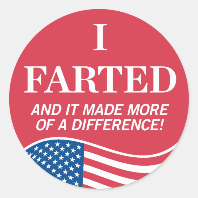 I Farted Voting Sticker (Front)