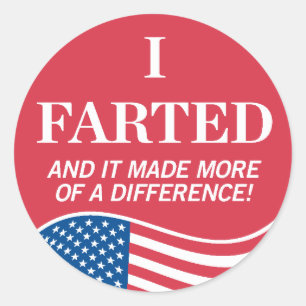 I Farted Voting Sticker