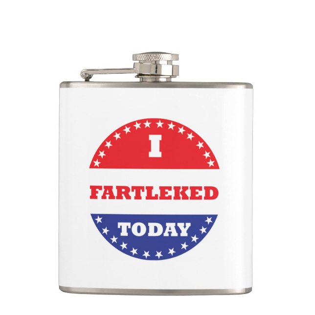 I Fartleked Today Hip Flask (Front)