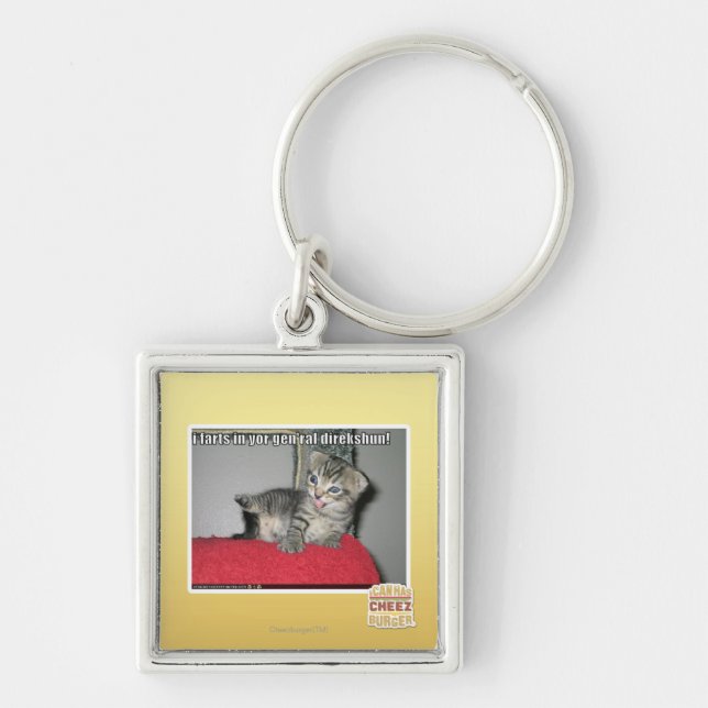 I farts in yor gen'ral direkshun key ring (Front)