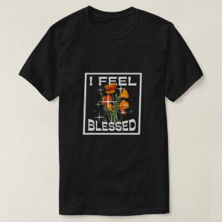 I Feel Blessed Basic Dark T-Shirt
