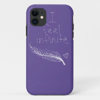 i feel infinite feather heart purple iphone 5 case