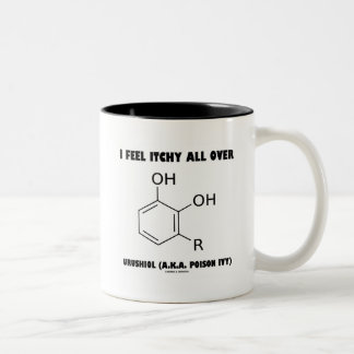 I Feel Itchy All Over Urushiol (A.K.A. Poison Ivy) Two-Tone Coffee Mug