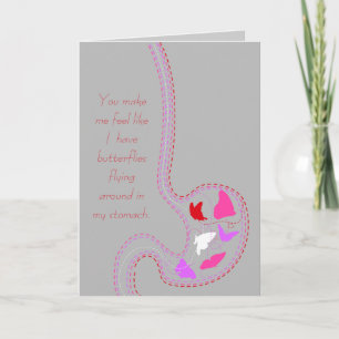 I feel like I have butterflies.. Valentine's Card