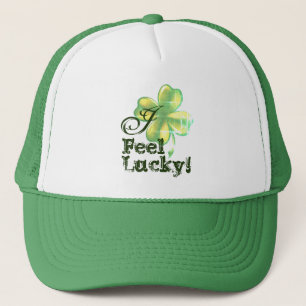 I Feel Lucky, St. Patrick's Day trucker hat, cap