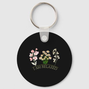 I Feel Relaxed Sticker Key Ring