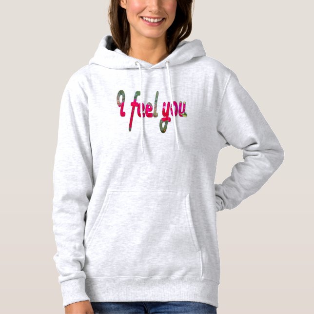 I feel you Women's Maternity T-Shirt Hoodie (Front)