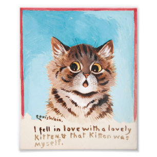 I Fell in Love With a Lovely Kitten (Myself) Photo Print